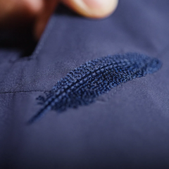 MADEN Vintage Feather V-Neck Polo