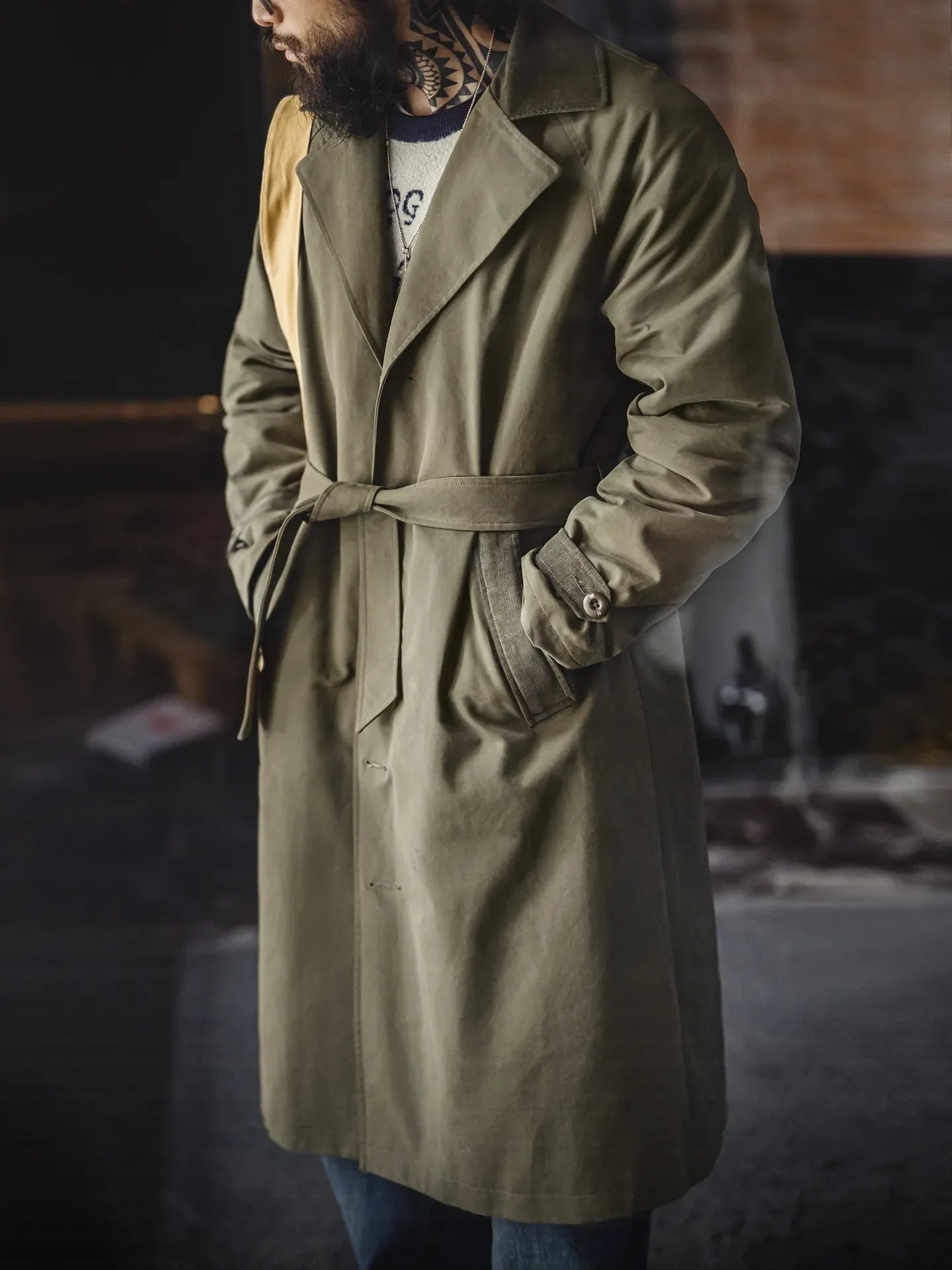 MADEN 50's Trench Coat