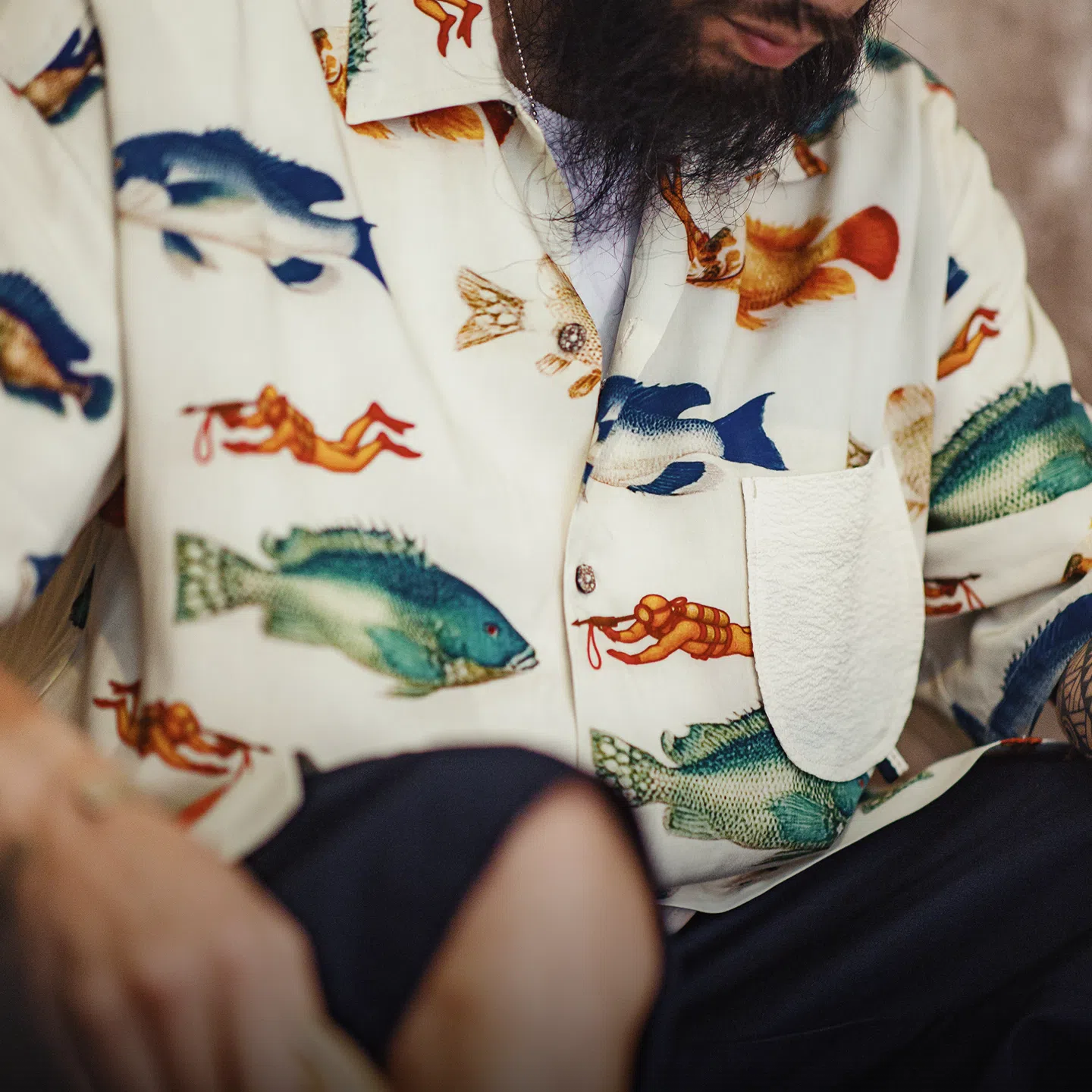 MADEN Vintage Cuban Collar Shirt