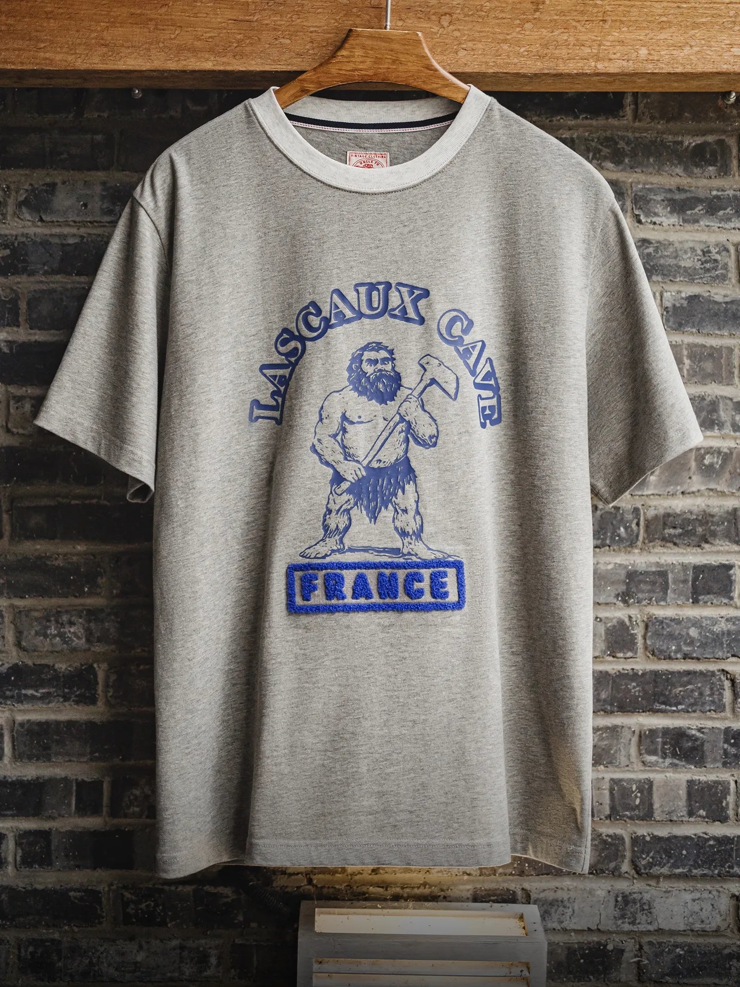 MADEN Vintage Ribbed Print Knit Tee