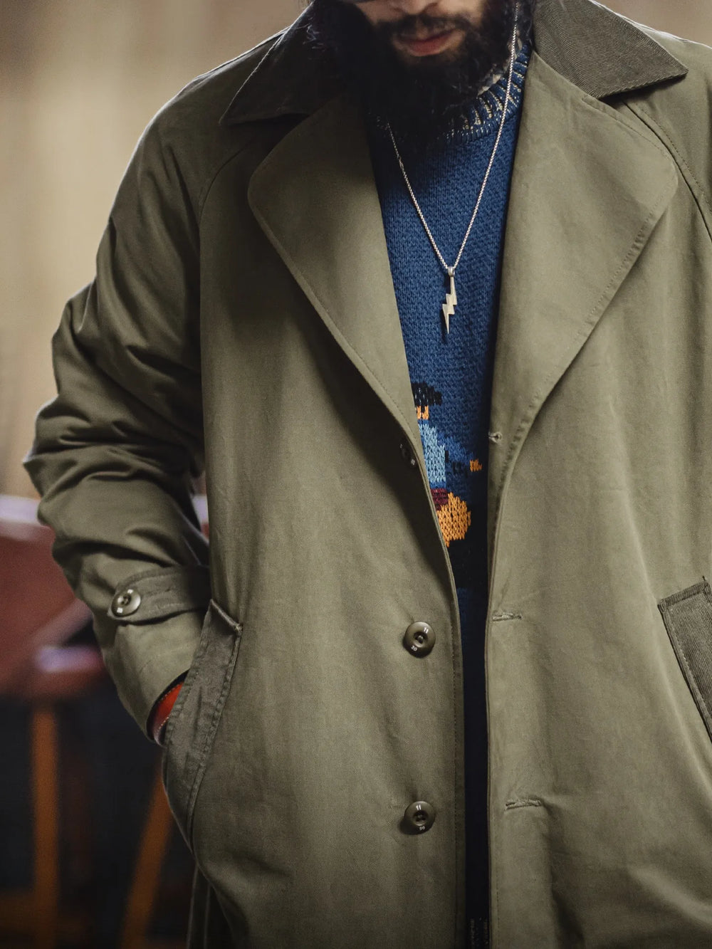 MADEN 50's Trench Coat