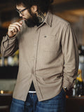 MADEN Herren Retro Corngrain Kariertes Button-Down Hemd selected product image