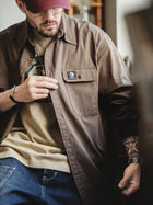 MADEN Vintage Workwear Cotton Long-Sleeve Casual Shirt thumbnail