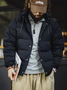 Doudoune matelassée Maden 90 en duvet de canard blanc, épaisse et chaude, à capuche, pour homme. Tissu haute densité. Vêtements d'extérieur chauds pour l'hiver.  thumbnail