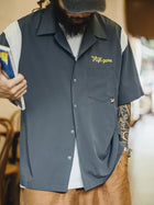 MADEN Vintage Cotton Bowling Short Sleeve Shirt thumbnail