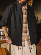 MADEN Men's Linen-Look Old Money Relaxed Coach Jacket thumbnail