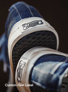 MADEN Men's Vintage Indigo-Dyed Denim Canvas Sneakers thumbnail