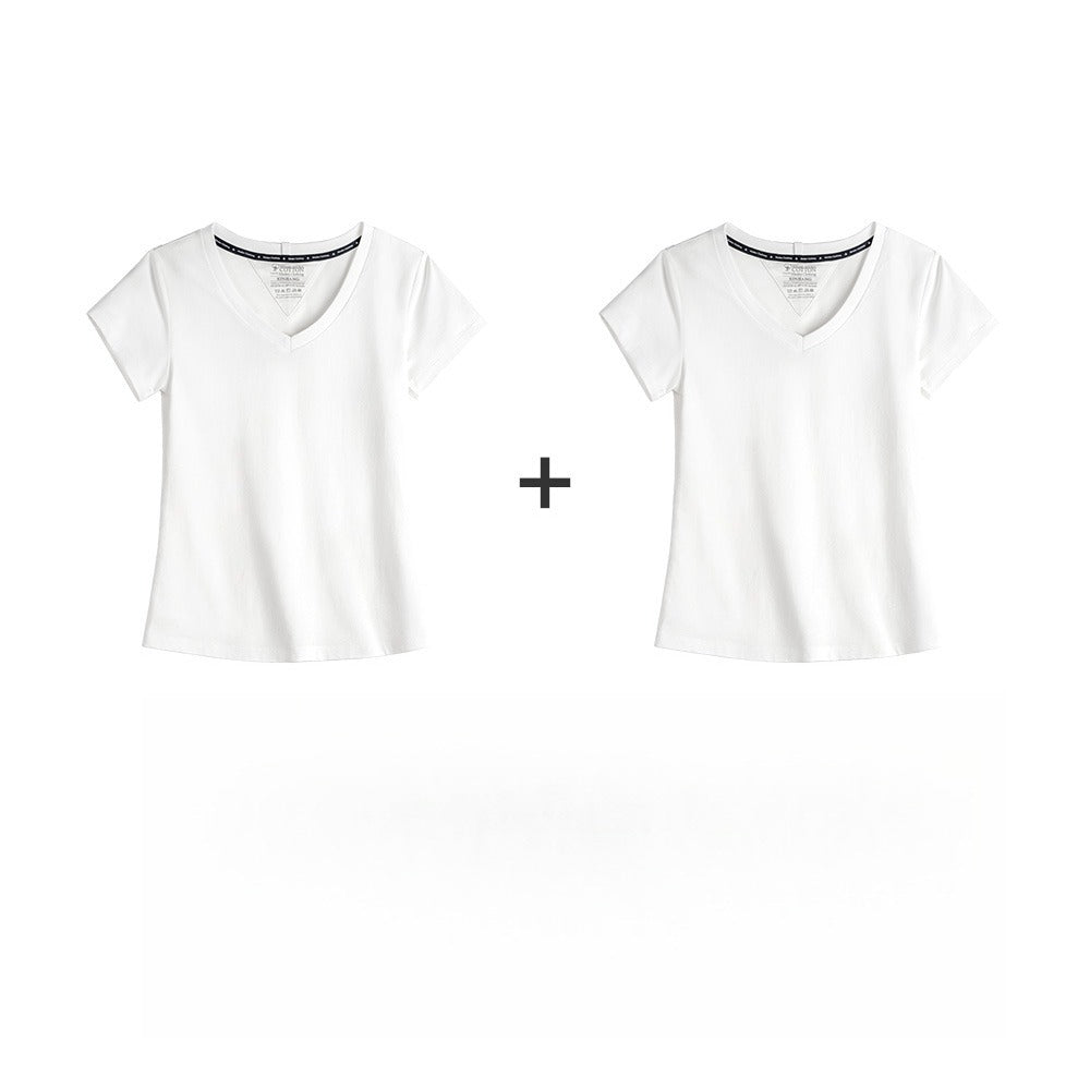 MADEN Damen V-Ausschnitt Slim Fit Strickshirt