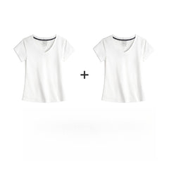 MADEN Damen V-Ausschnitt Slim Fit Strickshirt