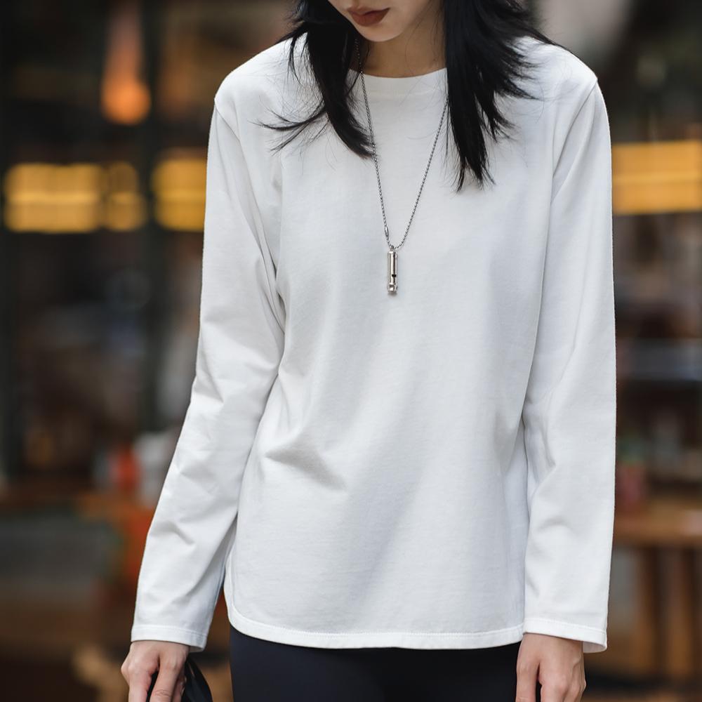 MADEN Damen Langarmshirt – 100% Baumwolle