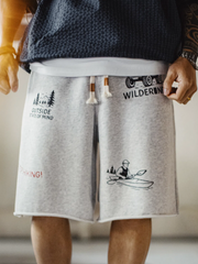 MADEN Heavyweight Terry Print Shorts