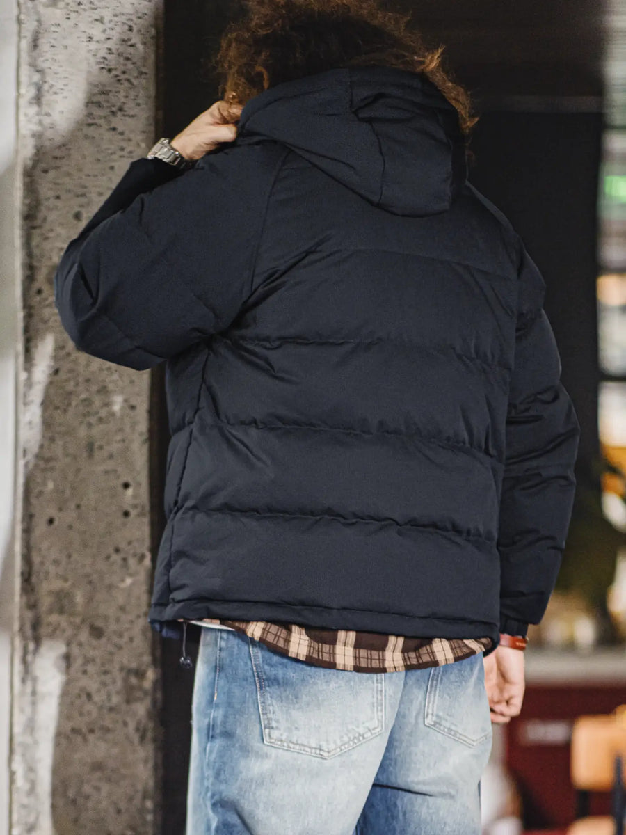 Doudoune matelassée Maden 90 en duvet de canard blanc, épaisse et chaude, à capuche, pour homme. Tissu haute densité. Vêtements d'extérieur chauds pour l'hiver. 
