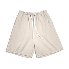 MADEN Basketballshorts aus schwerem Strick mit Stickerei