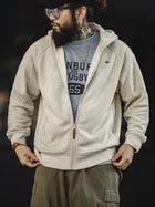 Sweat-shirt à capuche gris pour homme MADEN – Veste polaire épaisse zippée  thumbnail