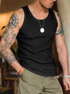 MADEN Ribbed Tank Top – Cotton Blend thumbnail