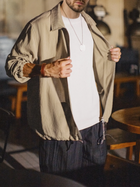 MADEN Men's Linen-Look Old Money Relaxed Coach Jacket thumbnail