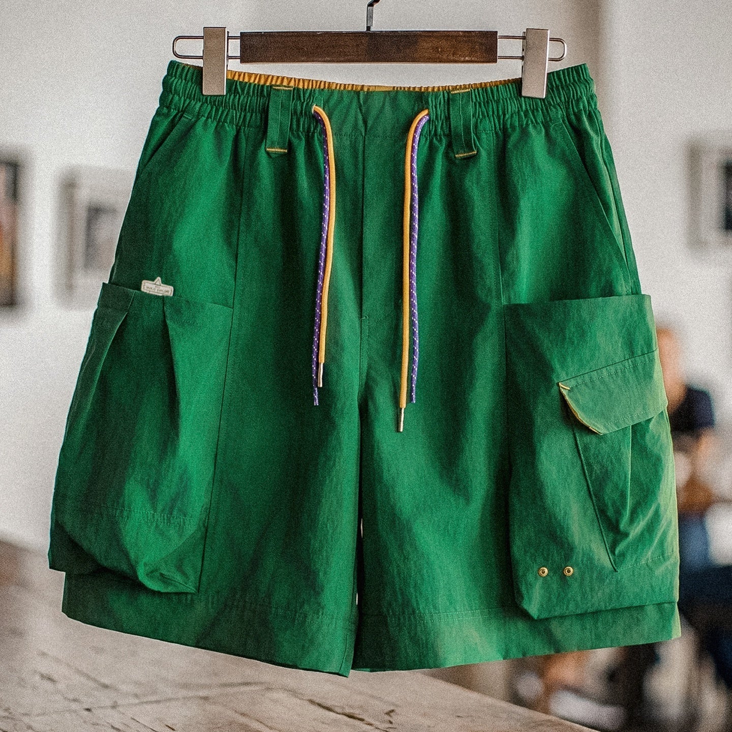 MADEN Men's Lightweight Cotton Casual Shorts