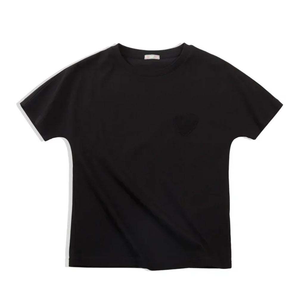 MADEN Kurzärmeliges Ice-Silk T-Shirt mit Rundhalsausschnitt