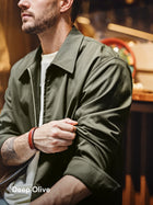 MADEN Men's Plaid-Lined Old-Money Coach Jacket thumbnail