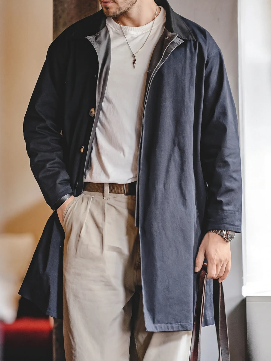 Manteau trench-coat Balmacaan MADEN 