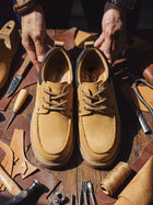 MADEN Men's Vintage Full-Grain Leather Derby Shoes thumbnail