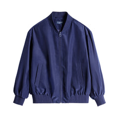 Chaqueta bomber azul marino para mujer MADEN