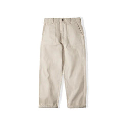 Jeans de mezclilla blanca selvedge de fibra de semilla de algodón para hombre MADEN