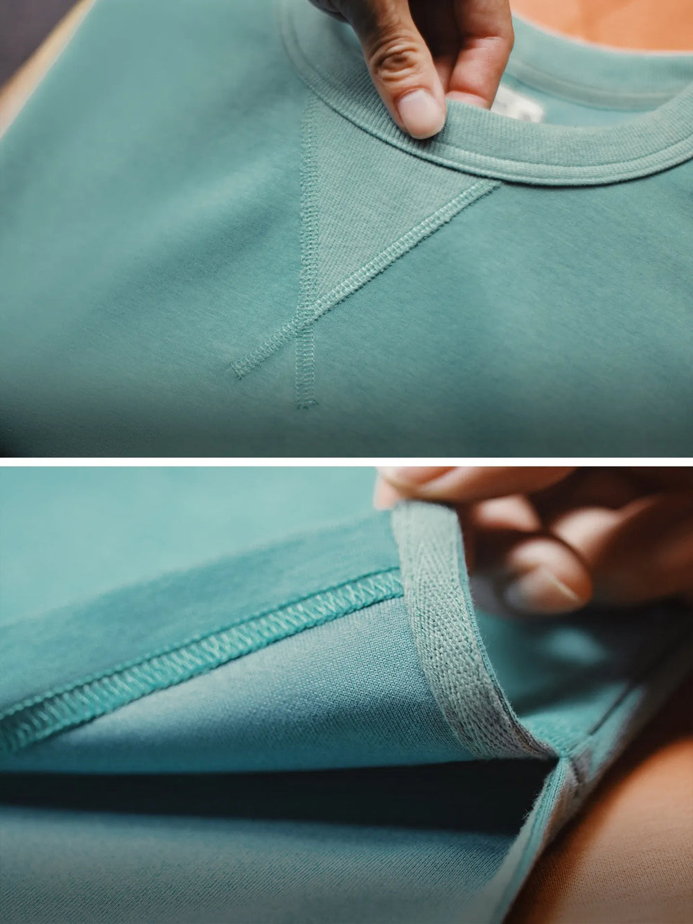 MADEN Vintage Ribbed Crewneck Tee