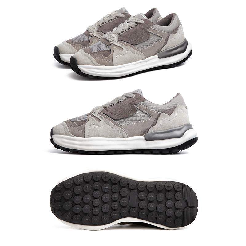 MADEN Herren Retro Wildleder Trainer mit grober Sohle