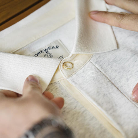 MADEN Retro Strickpolohemd mit Reverskragen, lässiges T-Shirt für Herren, Sommer, schweres Material, Marke Uncle Fu 