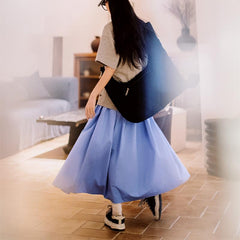 Vestido maxi sin mangas azul bebé MADEN