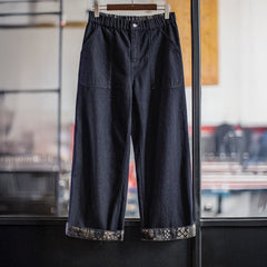 Quần Jean MADEN Boro Giặt Màu Denim