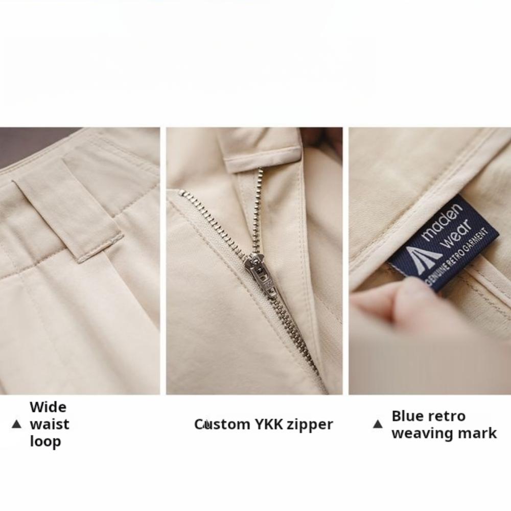 Maden Women's Linen Wide-leg Pants Casual Chic Summer