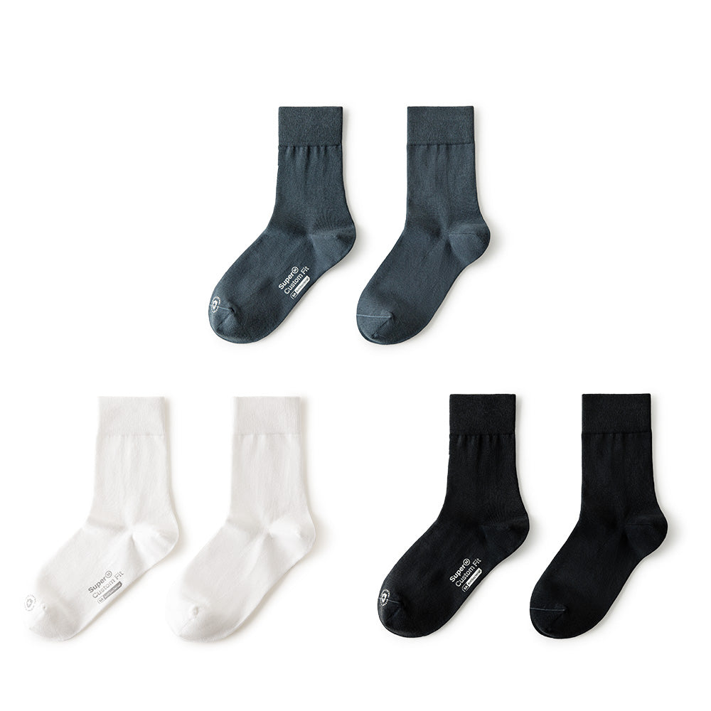 MADEN 5A Grade Antibacterial Mid-Calf Sports Cotton Socks
