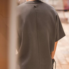 Camiseta retro MADEN de algodón aireado pesado de manga corta