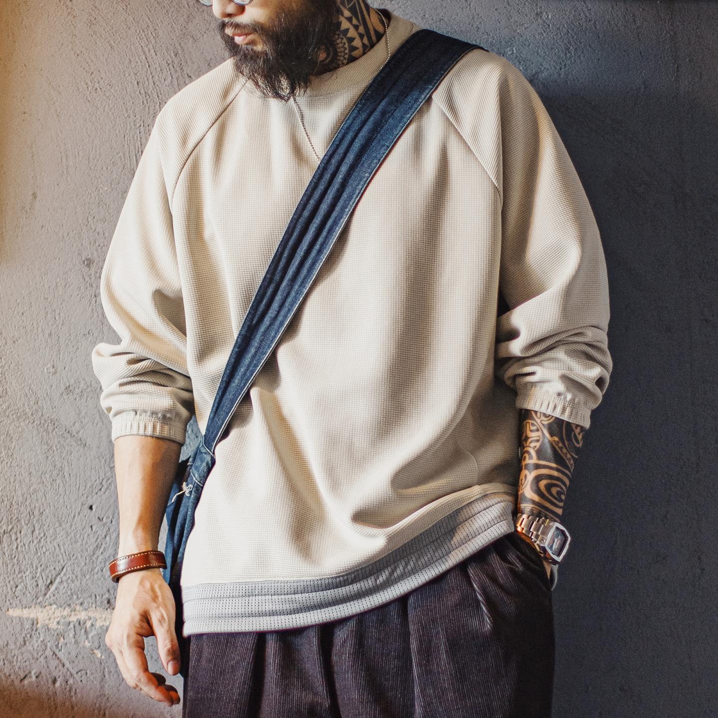 Sudadera Retro MADEN de Manga Larga y Tela Gruesa para Otoño