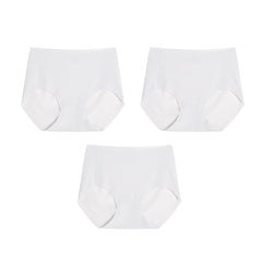 MADEN Nahtlose Atmungsaktive Baumwoll-Stretch-Slips 3er-Pack