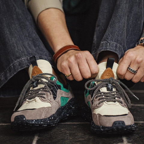 MADEN „Mountain“ Outdoor-Schuhe für Herren, Jogging-Sportschuhe, Splash-Ink-Design, dicke Sohle, atmungsaktiv, trendiges Schuhwerk 