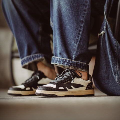 MADEN Black & White Panda 86 Skate Sneakers