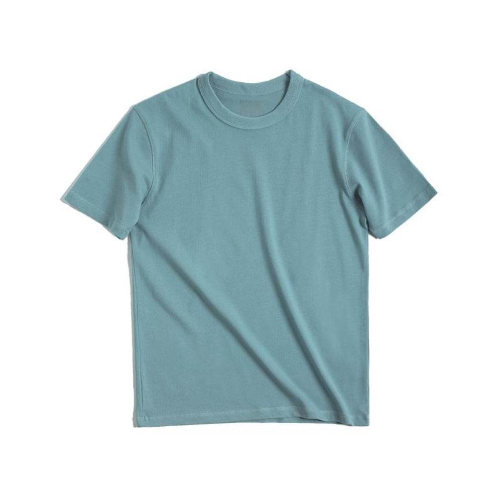 MADEN 300g Unifarbenes T-Shirt – 100 % Baumwolle