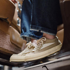 MADEN Retro Klobige Sohle Canvas Sneaker