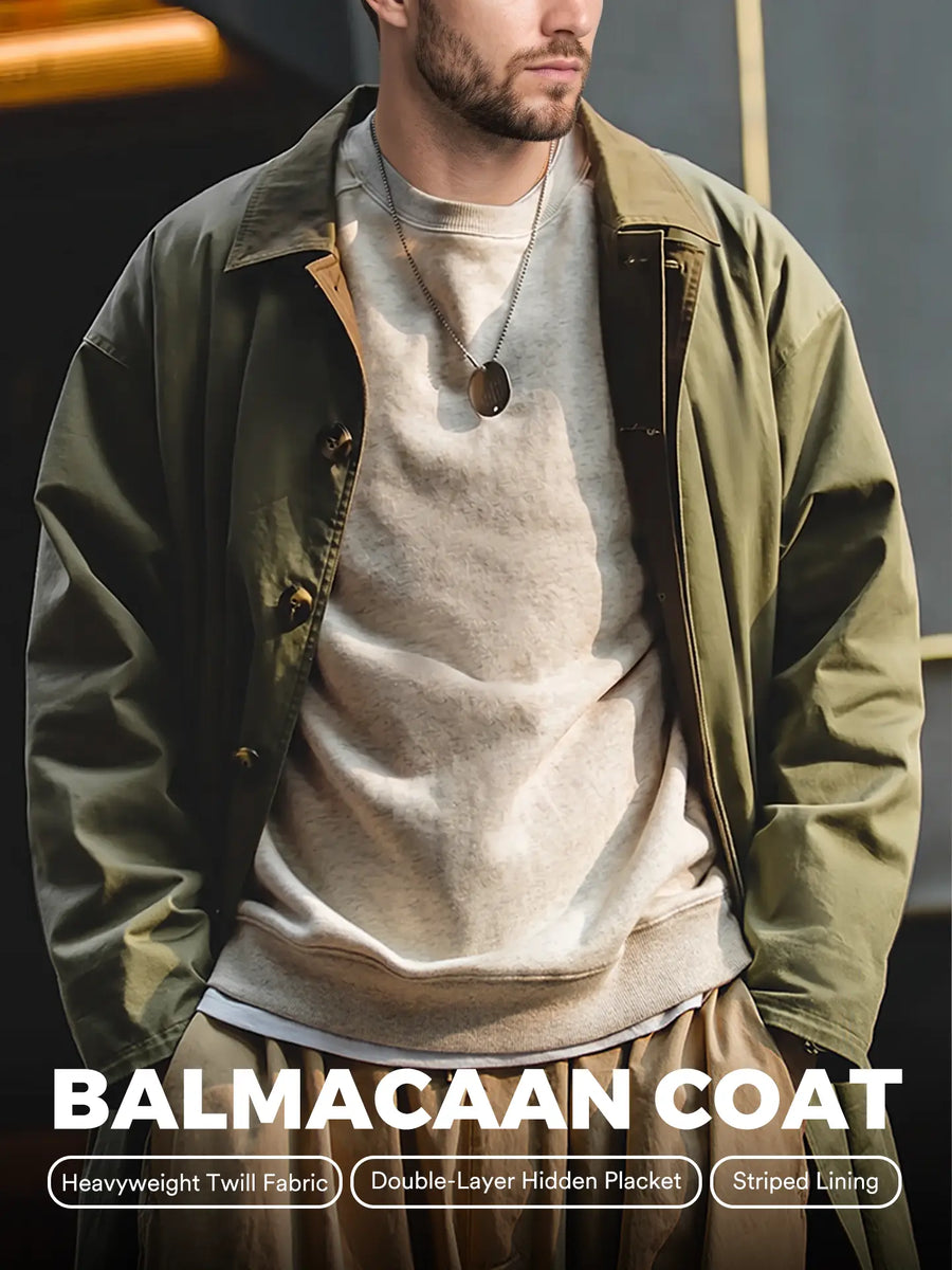 Manteau trench-coat Balmacaan MADEN 