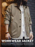 MADEN Slant Pocket Relaxed Fit French Workwear Jacket selected product image