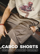 MADEN Plaid Cotton Casual Shorts for Summer thumbnail