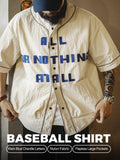 MADEN Men's Heavyweight Cotton Baseball Jersey Short Sleeve Shirt selected product image