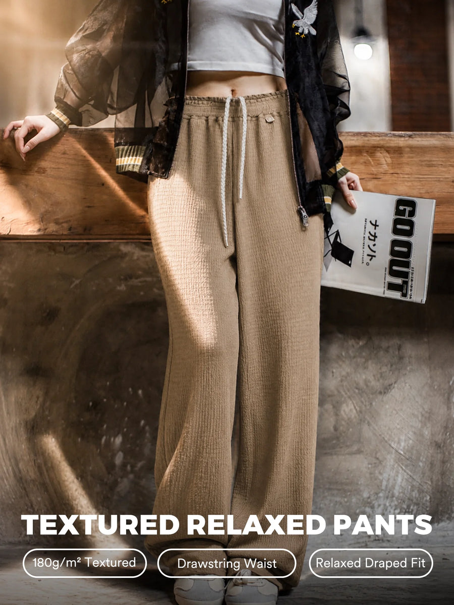 MADEN Women's Classic High-Waist Straight-Leg Chino Pants
