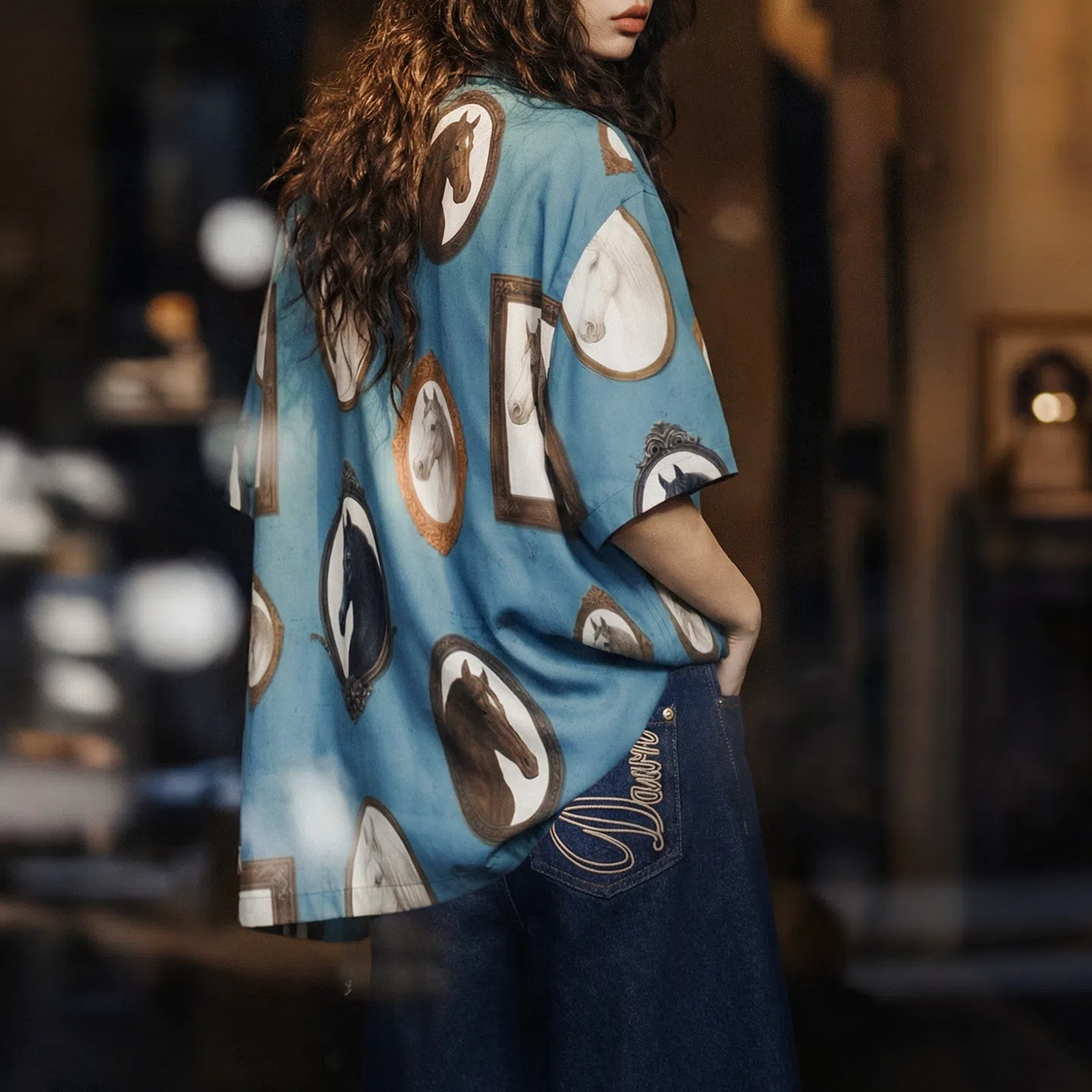 MADEN Women's Vacation Print Shirt