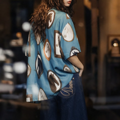 MADEN Women's Vacation Print Shirt