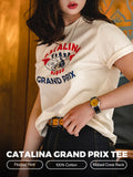 MADEN Vintage Letter Print Heavyweight Cotton T-Shirt selected product image