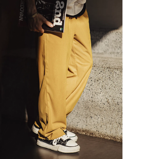 MADEN Karierte Cord-Hose – Relaxed Fit
